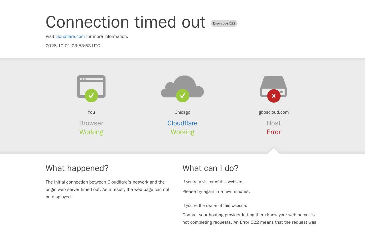 GBPScloud 官网截图